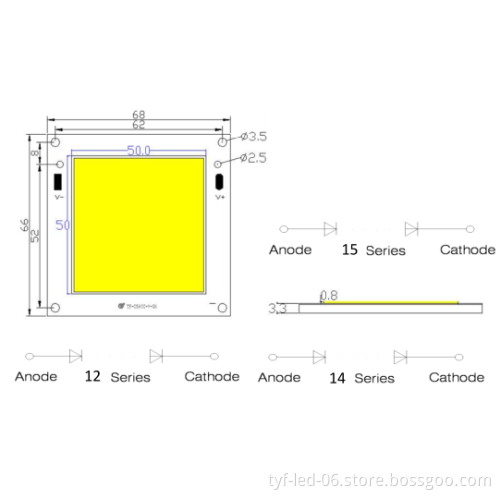 2014 hot sale cob chip 60W